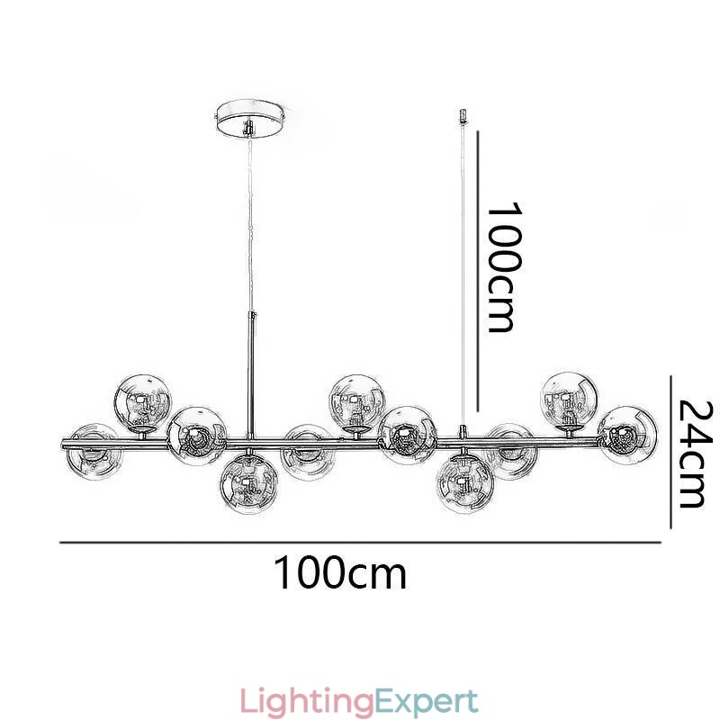Pendant Light Magic Beans Molecular Glass Ceiling Light