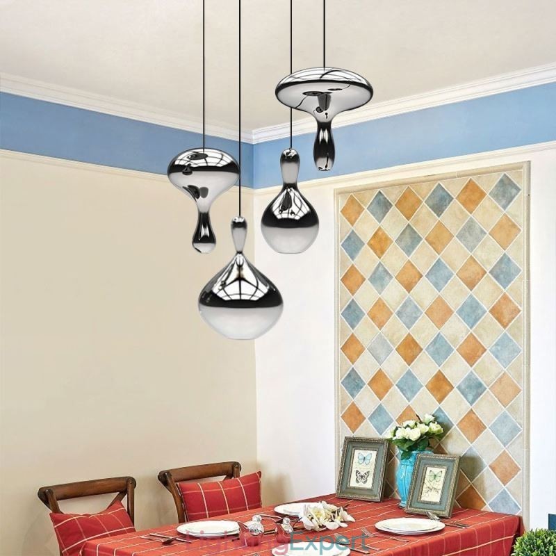 Creative Pendant Light Modern Simple Electroplated Glass Small Ceiling Light