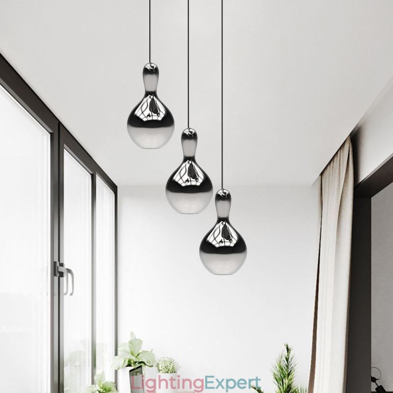 Creative Pendant Light Modern Simple Electroplated Glass Small Ceiling Light