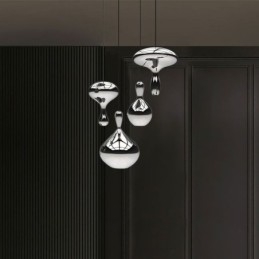 Creative Pendant Light Modern Simple Electroplated Glass Small Ceiling Light