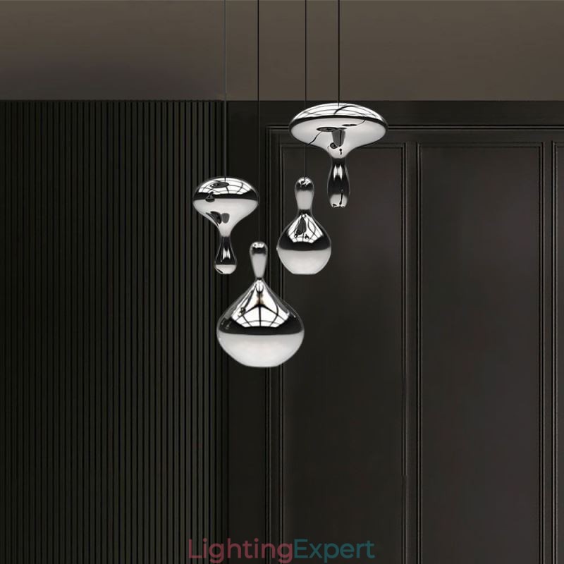 Creative Pendant Light Modern Simple Electroplated Glass Small Ceiling Light