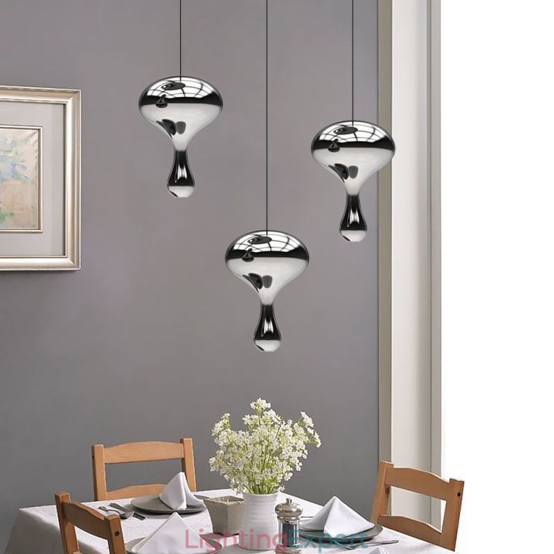 Creative Pendant Light Modern Simple Electroplated Glass Small Ceiling Light