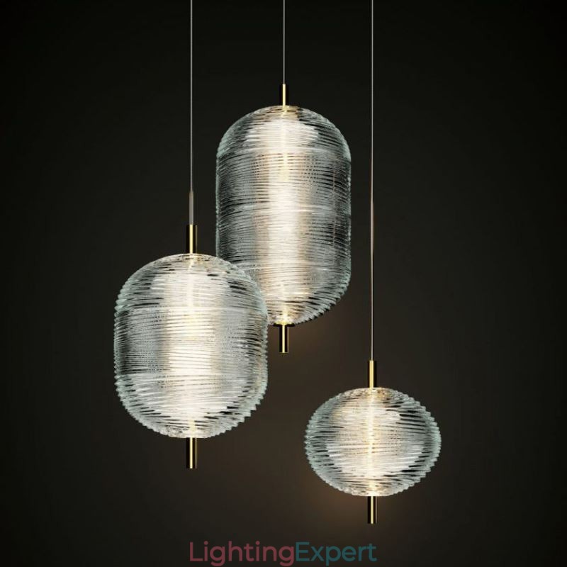 Water Ripple Pendant Light Modern Minimalist Wrought Iron Ceiling Light