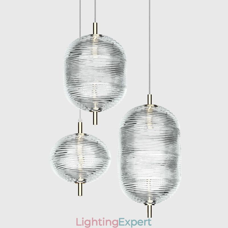 Water Ripple Pendant Light Modern Minimalist Wrought Iron Ceiling Light