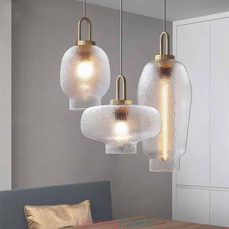 Frosted Glass Pendant Light Modern Minimalist Wrought Iron Ceiling Light