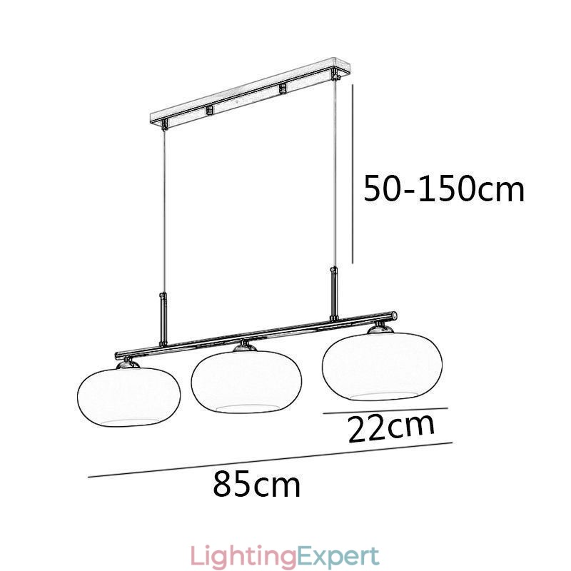 Nordic Glass Pendant Light Creative Wrought Iron Ceiling Light