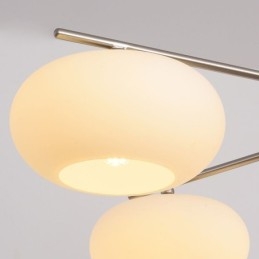Nordic Glass Pendant Light Creative Wrought Iron Ceiling Light