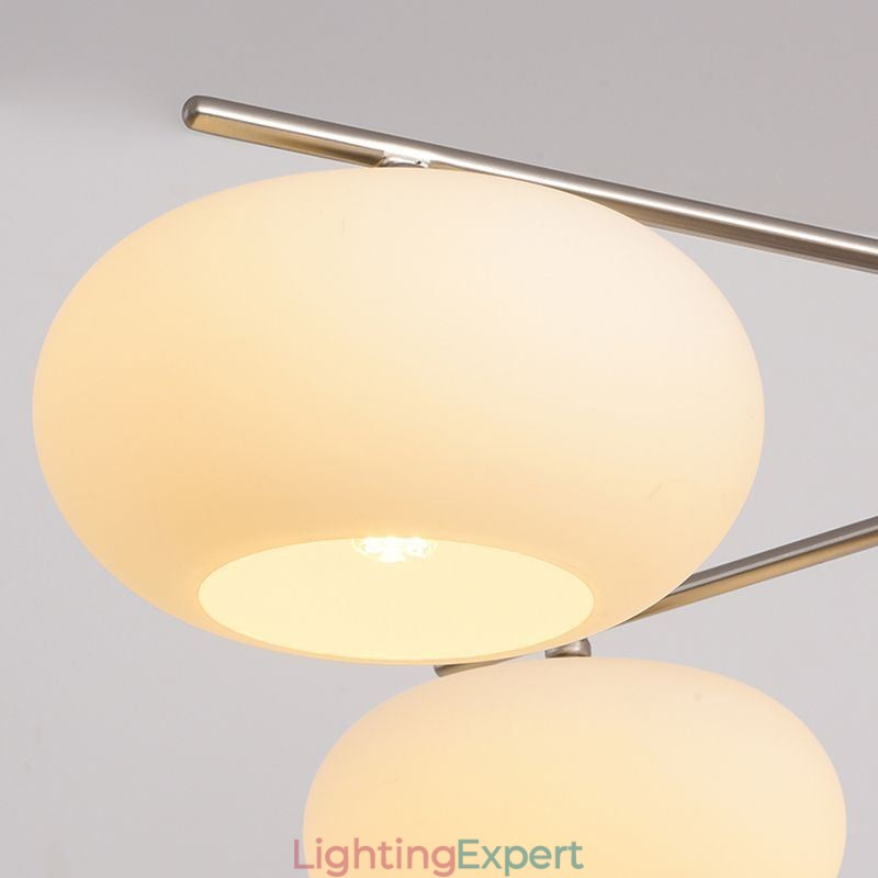 Nordic Glass Pendant Light Creative Wrought Iron Ceiling Light