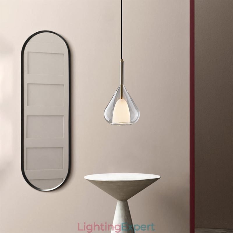 Pendant Light Modern Minimalist Double Glass Ceiling Lights