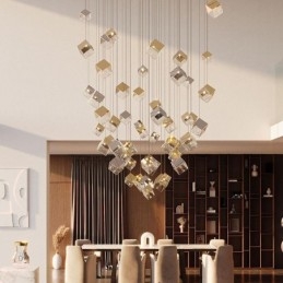 Creative Glass Pendant Light Pavilion Ceiling Lights