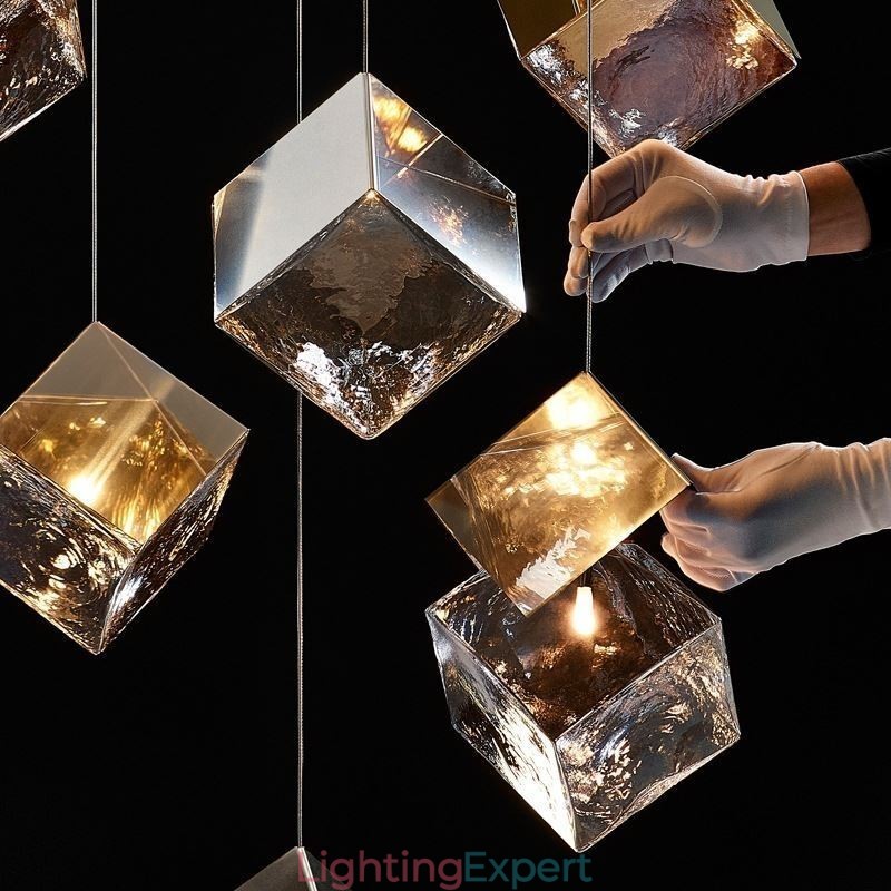 Creative Glass Pendant Light Pavilion Ceiling Lights