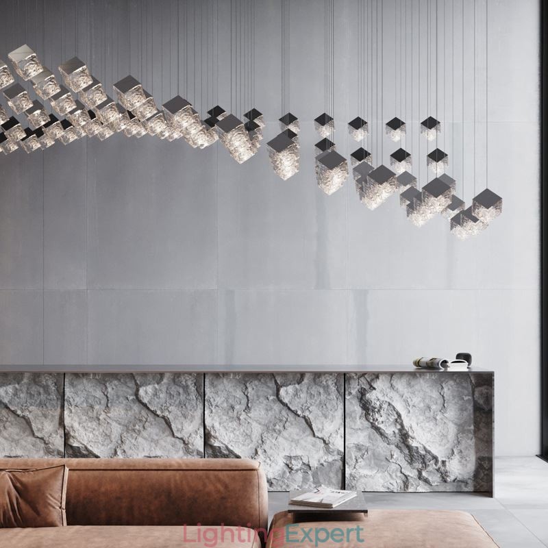 Creative Glass Pendant Light Pavilion Ceiling Lights