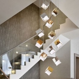 Creative Glass Pendant Light Pavilion Ceiling Lights