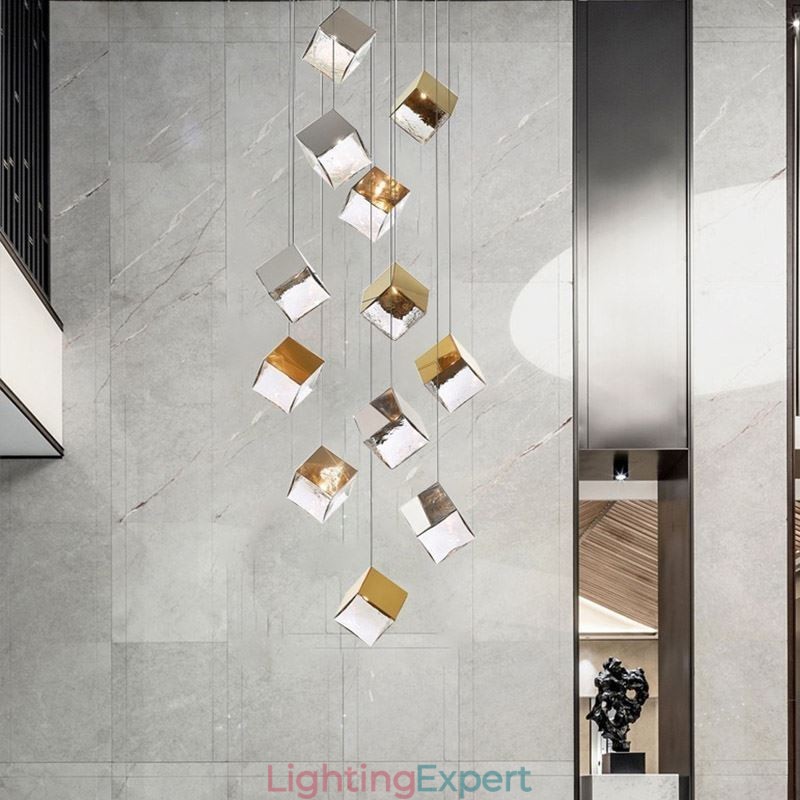 Creative Glass Pendant Light Pavilion Ceiling Lights