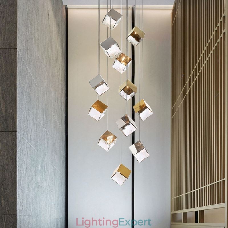 Creative Glass Pendant Light Pavilion Ceiling Lights