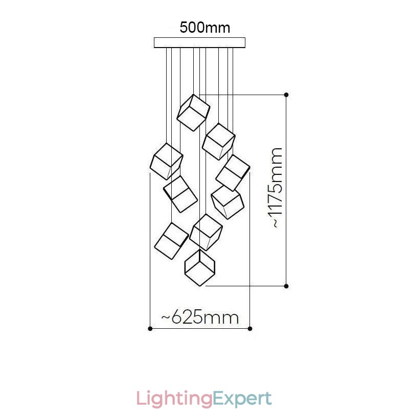 Creative Glass Pendant Light Pavilion Ceiling Lights