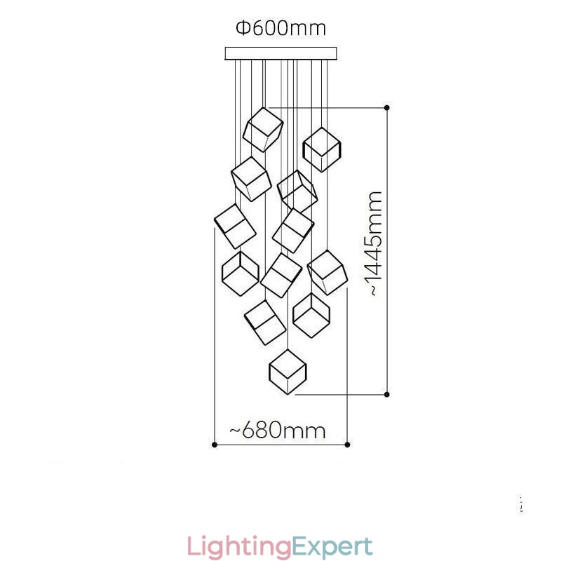 Creative Glass Pendant Light Pavilion Ceiling Lights
