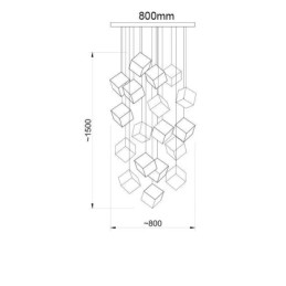 Creative Glass Pendant Light Pavilion Ceiling Lights