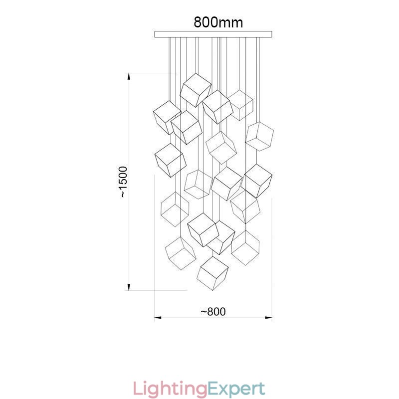 Creative Glass Pendant Light Pavilion Ceiling Lights