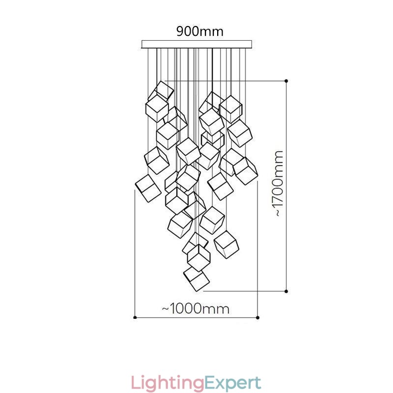 Creative Glass Pendant Light Pavilion Ceiling Lights