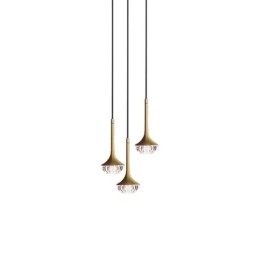 Modern Glass Pendant Light Wrought Iron Glass Ceiling Light