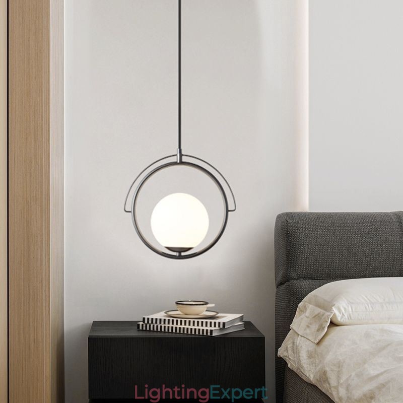 Glass Ball Pendant Light Decor Home Hanging Lamp
