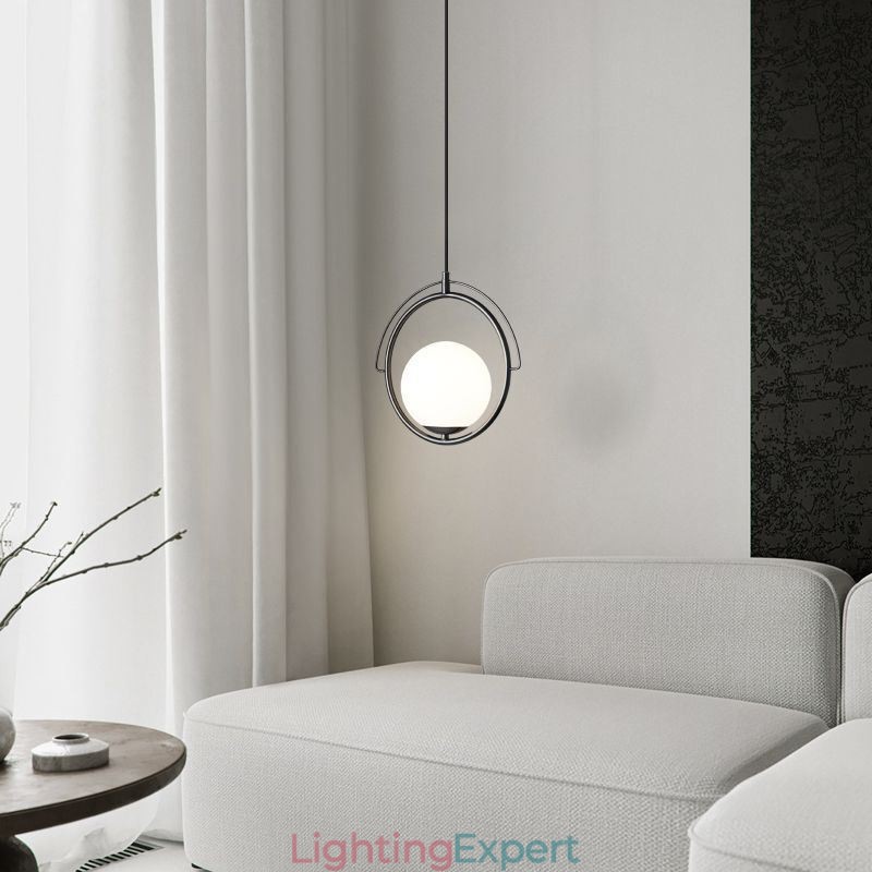 Glass Ball Pendant Light Decor Home Hanging Lamp
