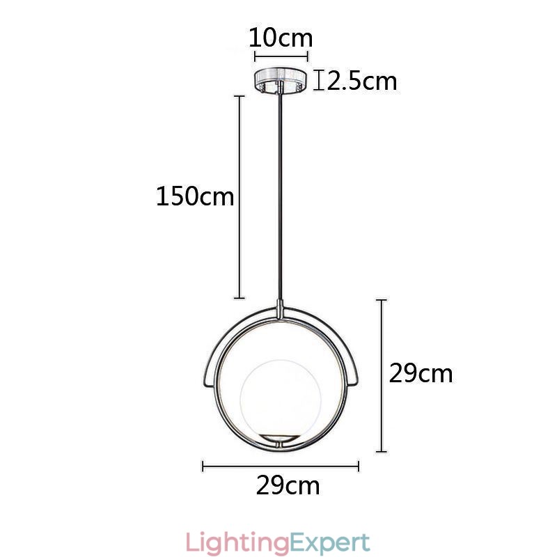 Glass Ball Pendant Light Decor Home Hanging Lamp