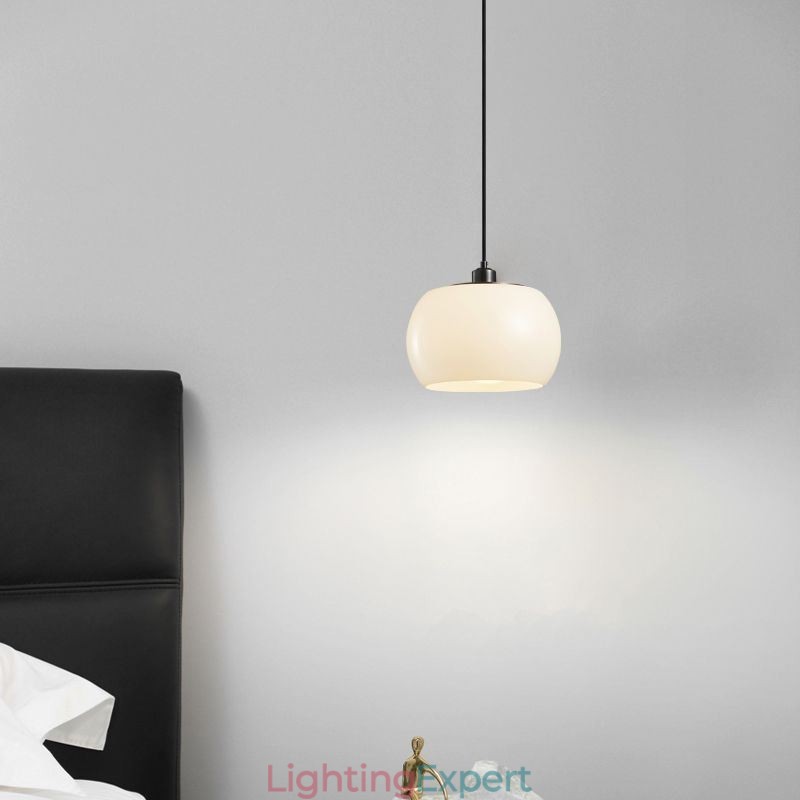 Modern Glass Pendant Light Pumpkin Design Pendant Lamp
