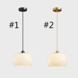 Modern Glass Pendant Light Pumpkin Design Pendant Lamp