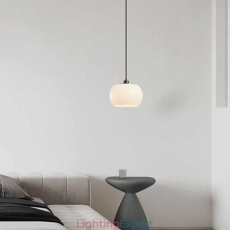 Modern Glass Pendant Light Pumpkin Design Pendant Lamp