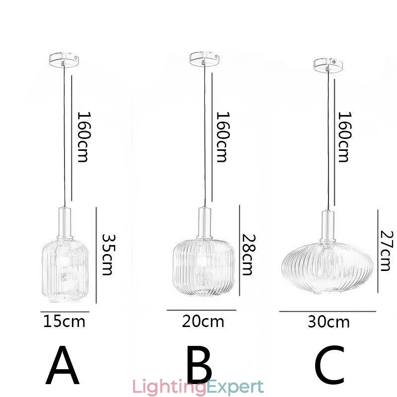 Modern Pendant Light One Light Glass Pendant Lighting Island