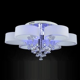 Remote Control Flush Mount Crystal Included Modern Contemporary