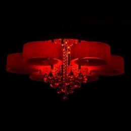 Remote Control Flush Mount Crystal Included Modern Contemporary