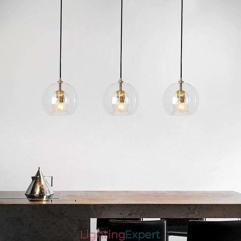 Modern Glass Pendant Light Single Head Hanging Lamp
