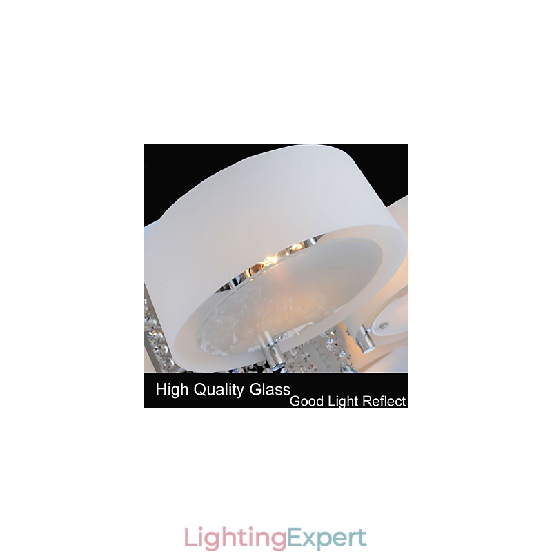 Remote Control Flush Mount Crystal Included Modern Contemporary