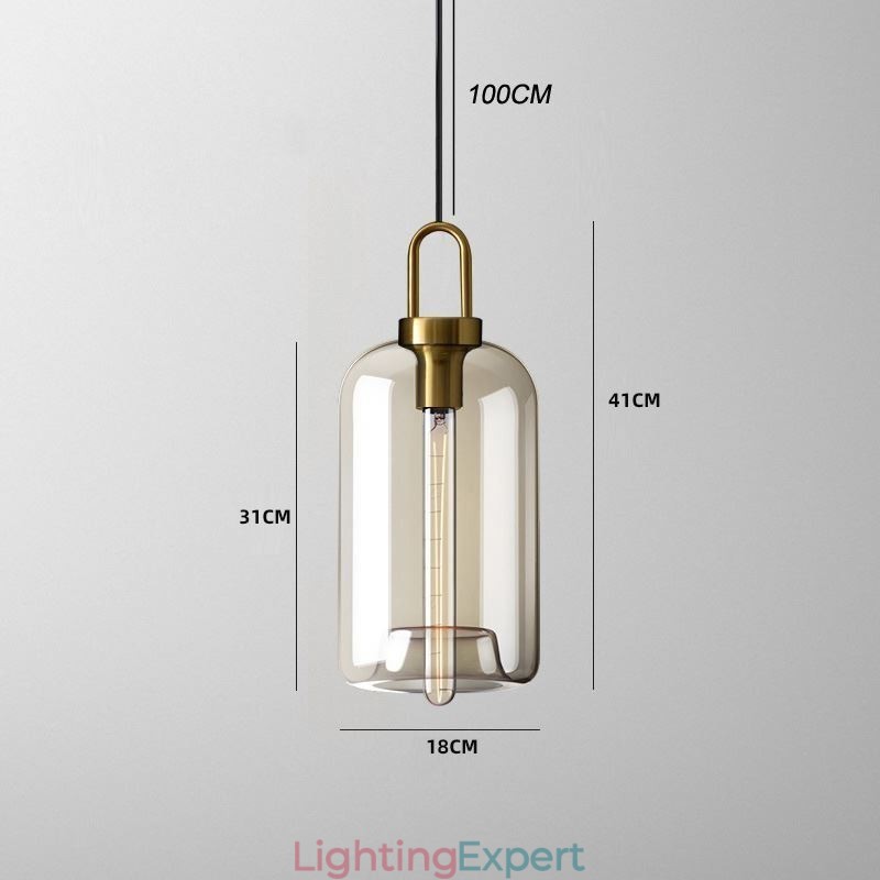 3 Light Pendant Light With Glass Shade Island