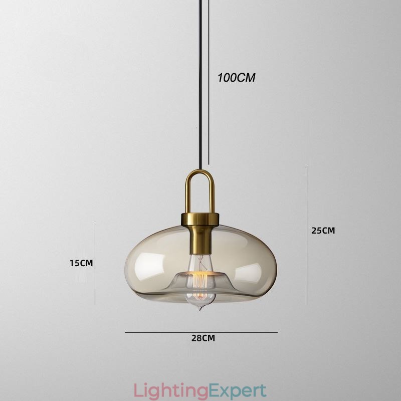 3 Light Pendant Light With Glass Shade Island