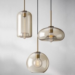 3 Light Glass Pendant Light Classic Cluster Hanging Lighting Fixture Café