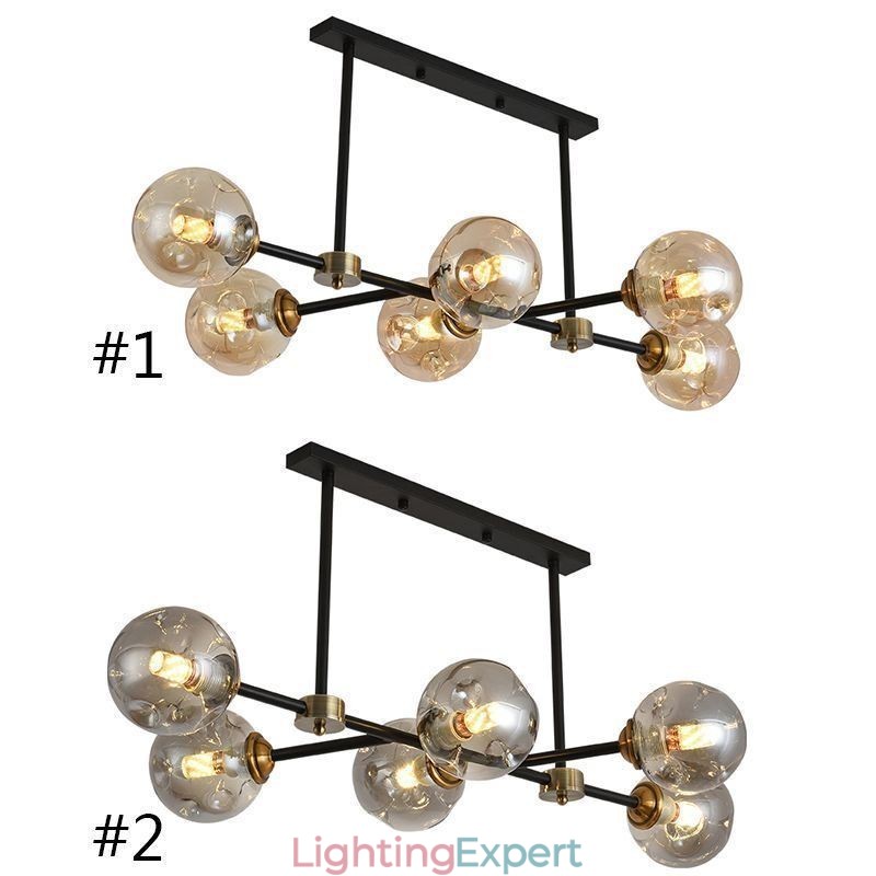 6 Light Modern Glass Ceiling Light Magic Bean Light Fixture