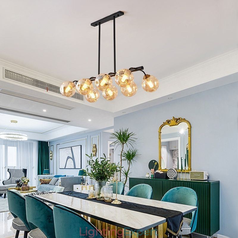 Magic Bean Pendant Light Glass Globe Lighting