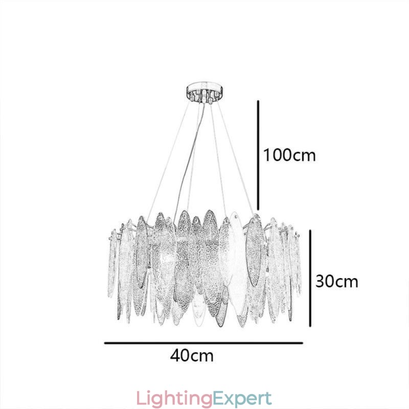 Contemporary Elegant Glass Pendant Light