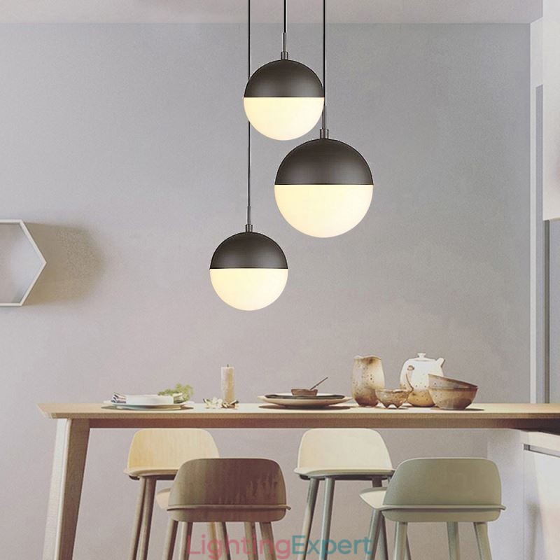 Modern Glass Ball Pendant Light Island Ideas Lamp
