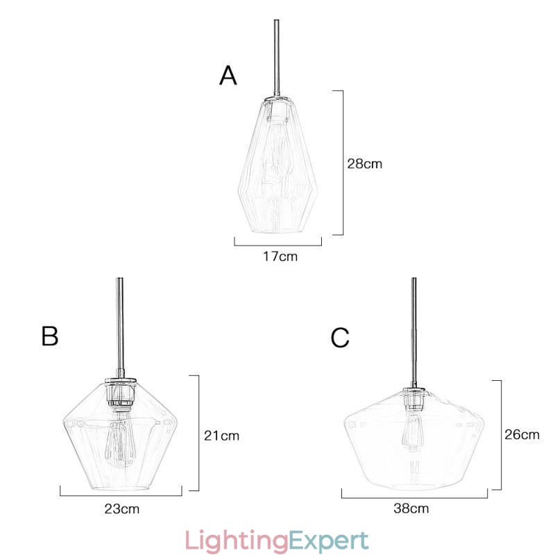 Modern Simple Glass Pendant Light