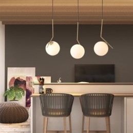 Glass Ball Light Fixture Island