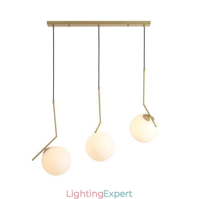 Glass Ball Light Fixture Island
