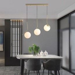 Glass Ball Light Fixture Island