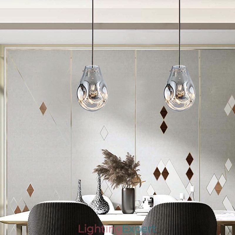 Colorful Pendant Light Soap Bubble Glass Ceiling Light Island Lamp