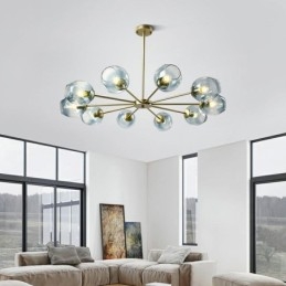 Nordic Glass Pendant Light Magic Bean Shape Lamp Chandelier Lighting
