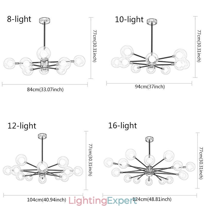 Nordic Glass Pendant Light Milky White Round Lamp Chandelier Lighting